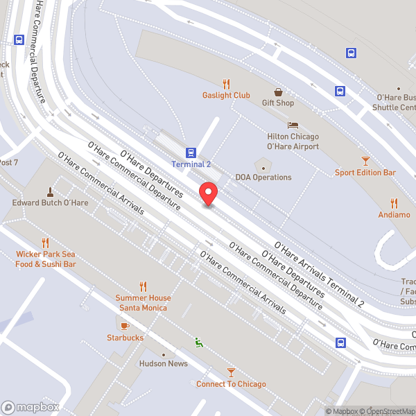 Map of Chicago O'Hare International Airport (ORD)