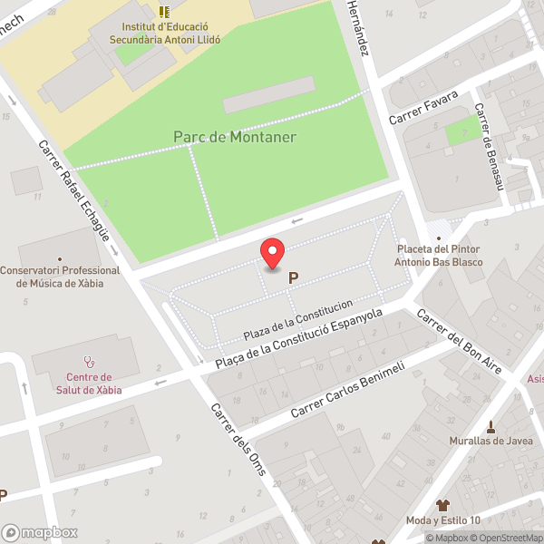Map of Plaza Constitución
