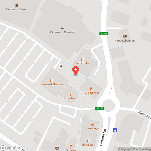 Map of Crawley Leisure Park