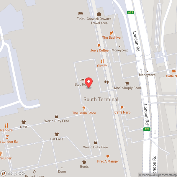 Map of South Terminal