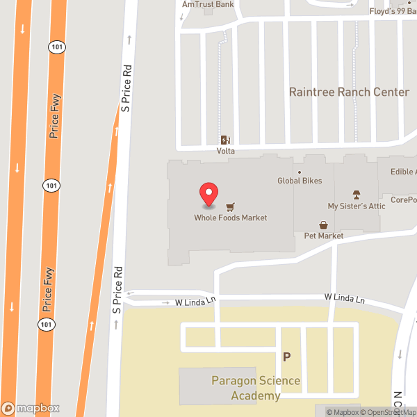Map of Whole Foods Market