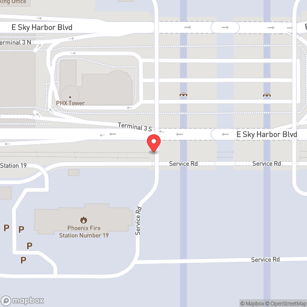 Map of Phoenix Sky Harbor International Airport (PHX)