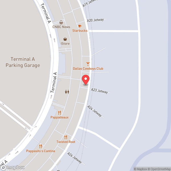 Map of Gate A23