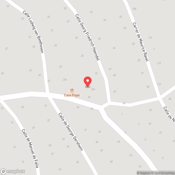 Map of Casa Pepe