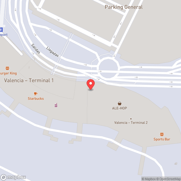 Map of Control de Seguridad Terminal 2