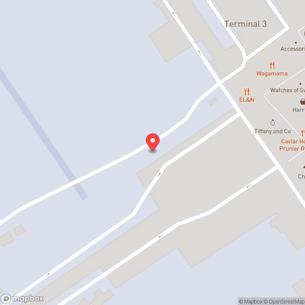 Map of American Airlines Admirals Club