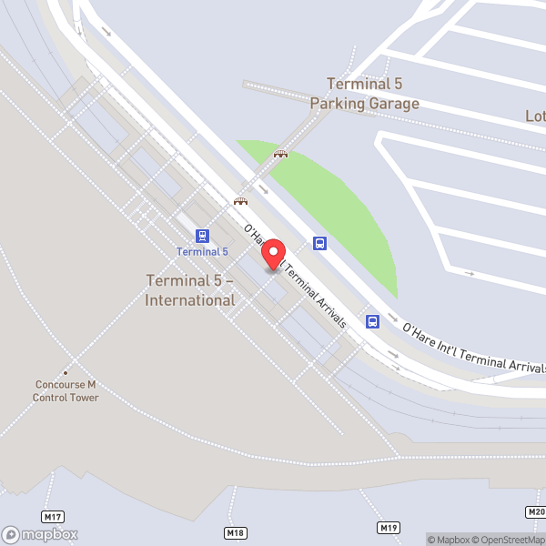 Map of International Arrivals Hall