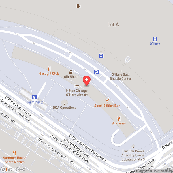 Map of Hyatt Place Shuttle