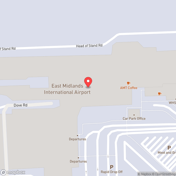 Map of East Midlands Airport (EMA)