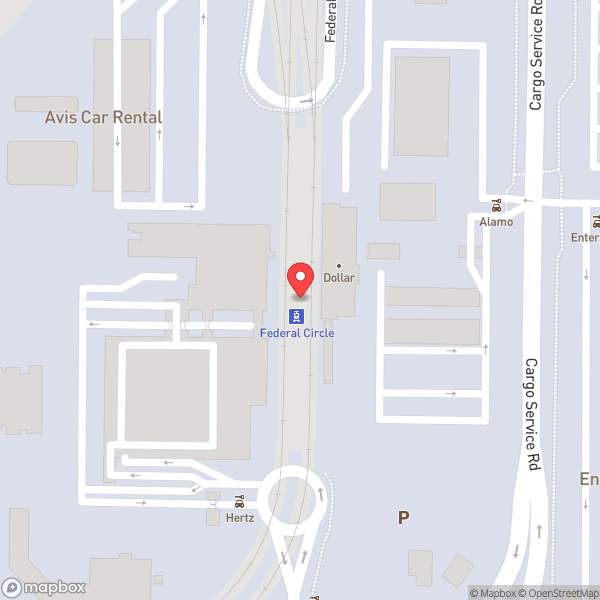 Map of JFK AirTrain - Federal Circle Station