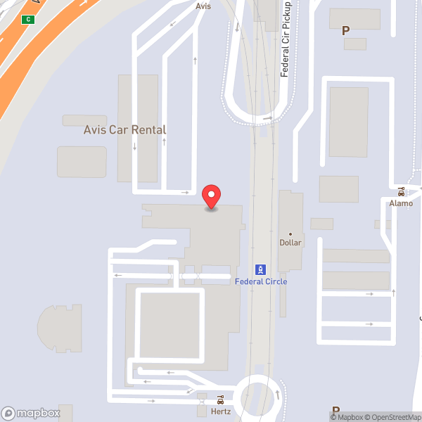 Map of Avis Rent A Car