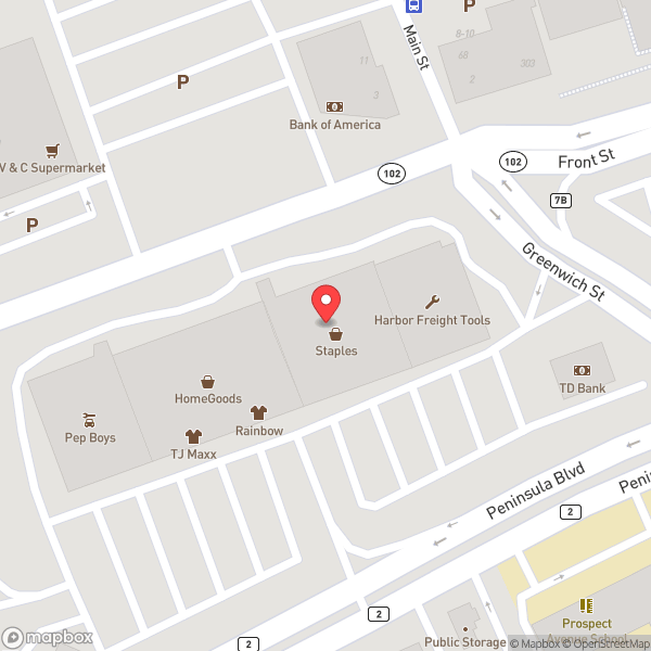 Map of Staples