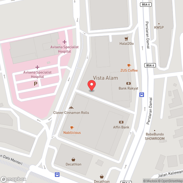Map of Vista Alam