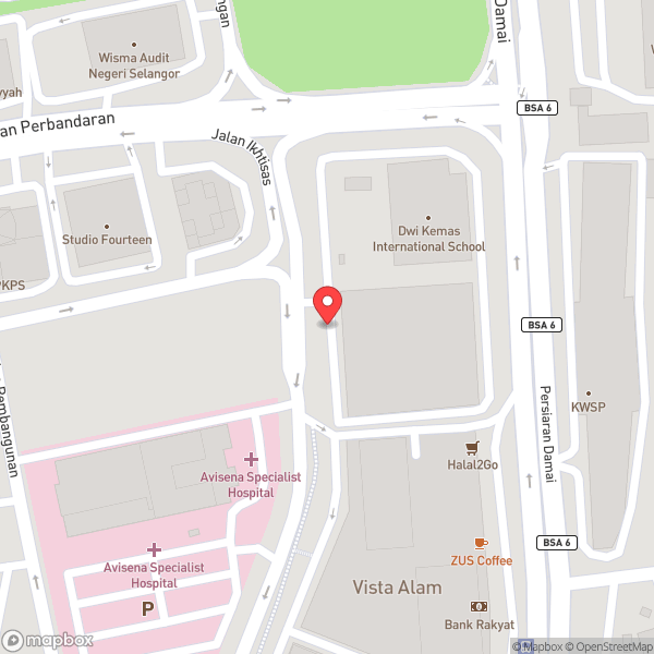 Map of DwiEmas International School