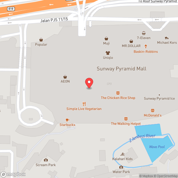 Map of Sunway Pyramid