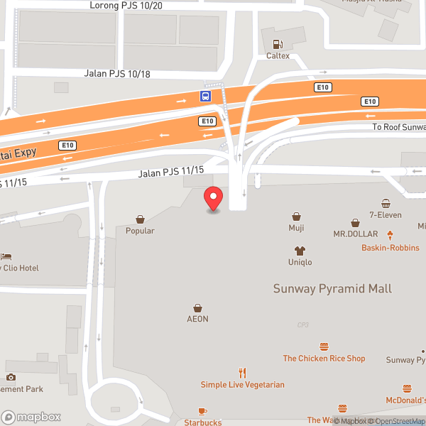 Map of TGI Fridays