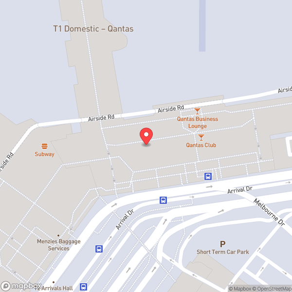 Map of Baggage Claim T1