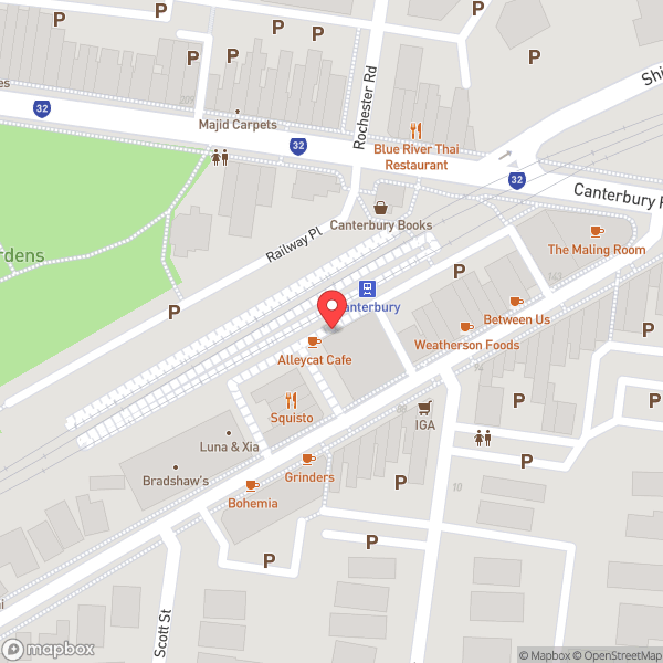 Map of Canterbury Station