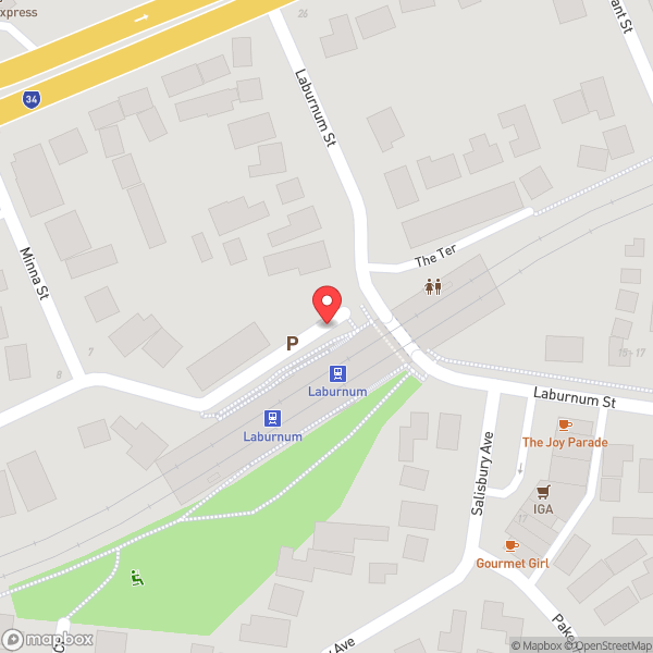 Map of Laburnum Station