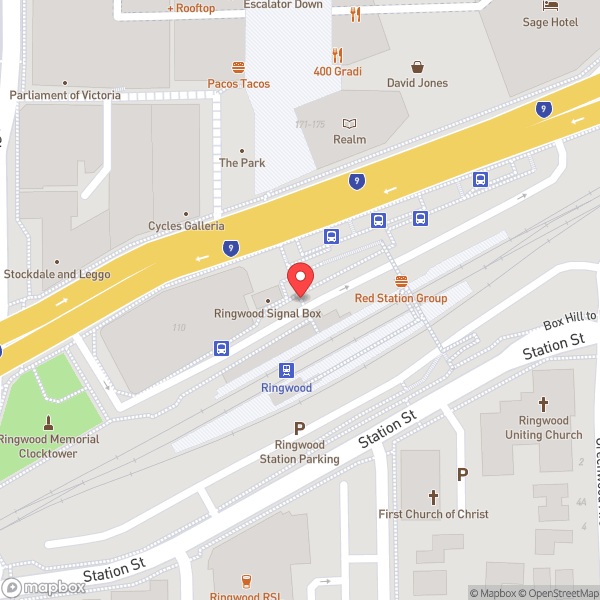 Map of Ringwood Station