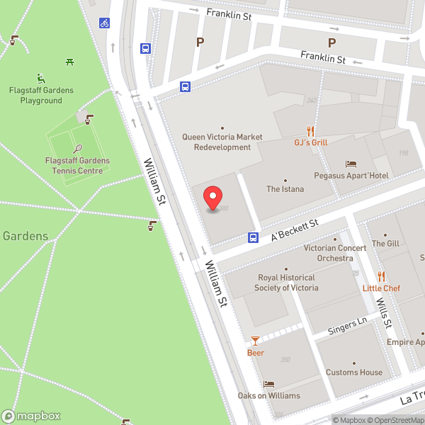 Map of HQ's on William