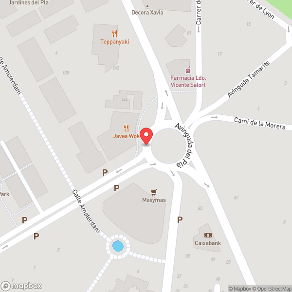 Map of Wok Javea