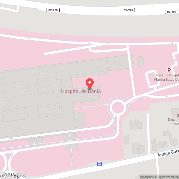 Map of Hospital de Dénia