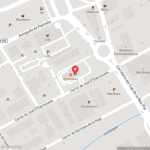 Map of McDonald's