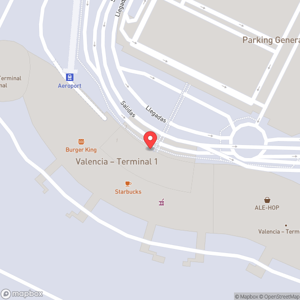 Map of Departures (Salidas)