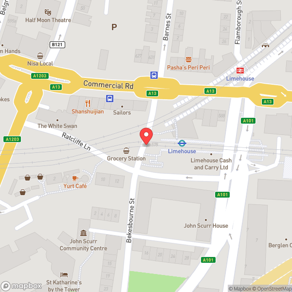 Map of Platform 4 (W'bound DLR)