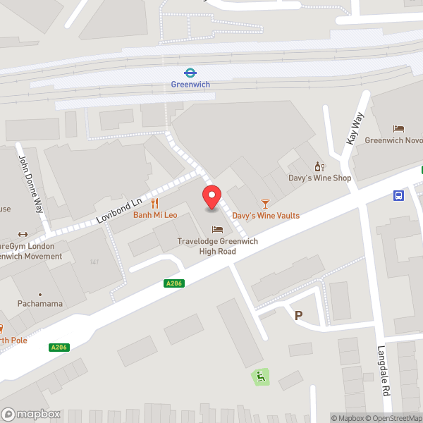Map of Travelodge