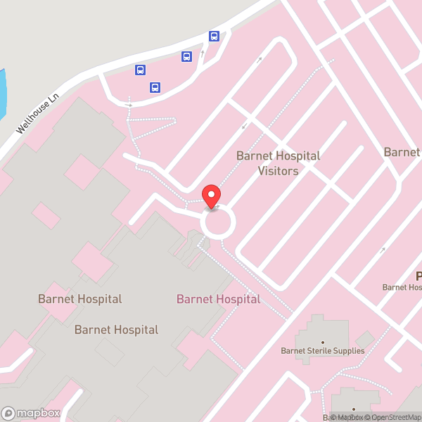 Map of Barnet Hospital
