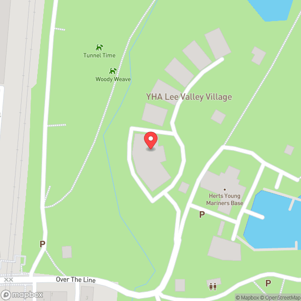 Map of YHA Lee Valley