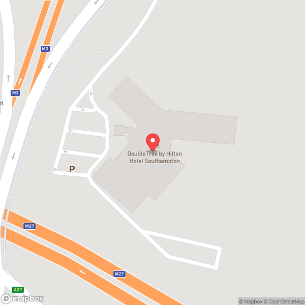 Map of DoubleTree by Hilton Hotel Southampton