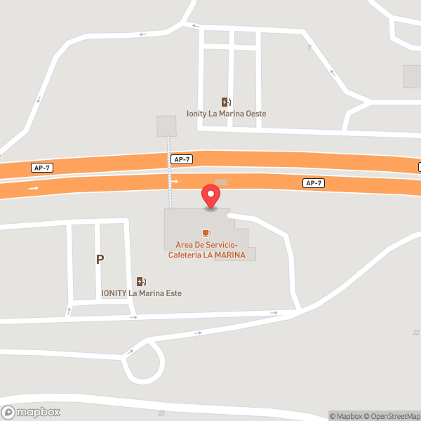 Map of Aera La Marina