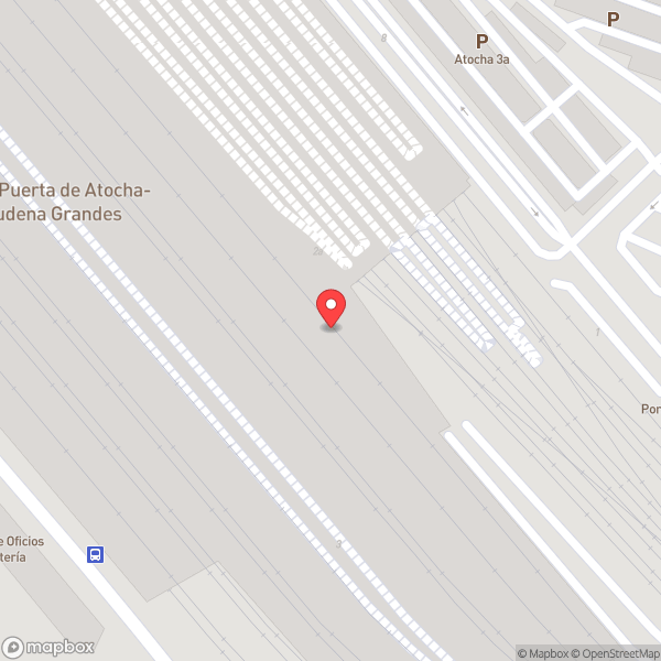 Map of Andén 3 AVE Estación de Madrid-Puerta de Atocha