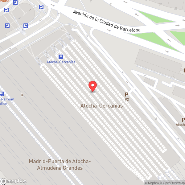 Map of Estación de Cercanías de Madrid-Atocha