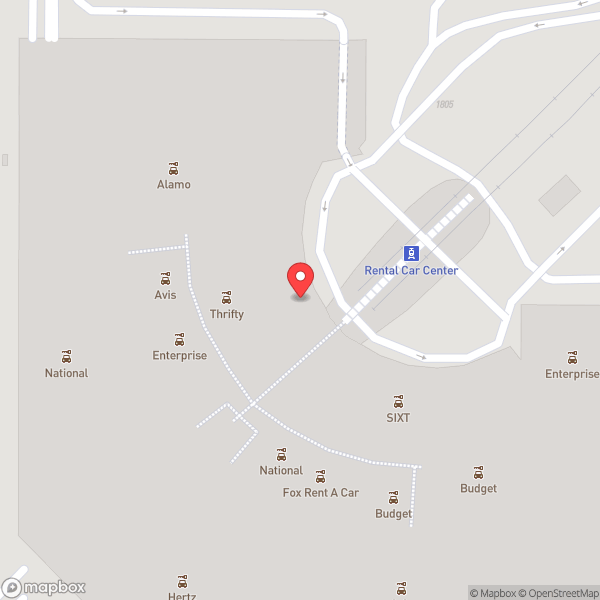 Map of Sky Harbor Rental Car Center