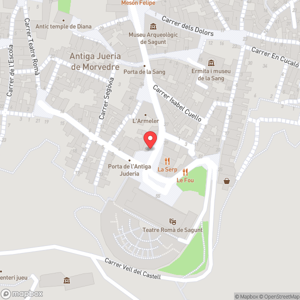 Map of La Taberna de la Serp