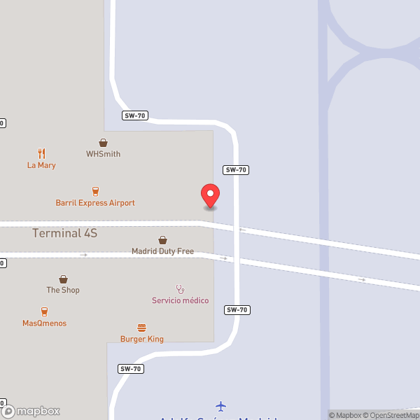 Map of Iberia Business Class Lounge