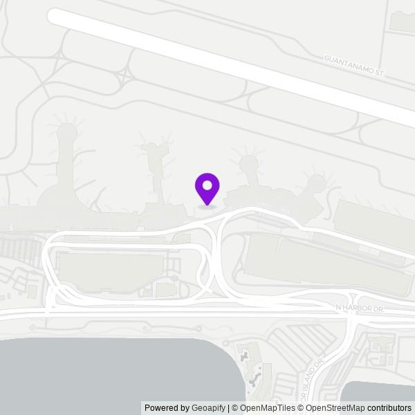 Map of San Diego International Airport (SAN)