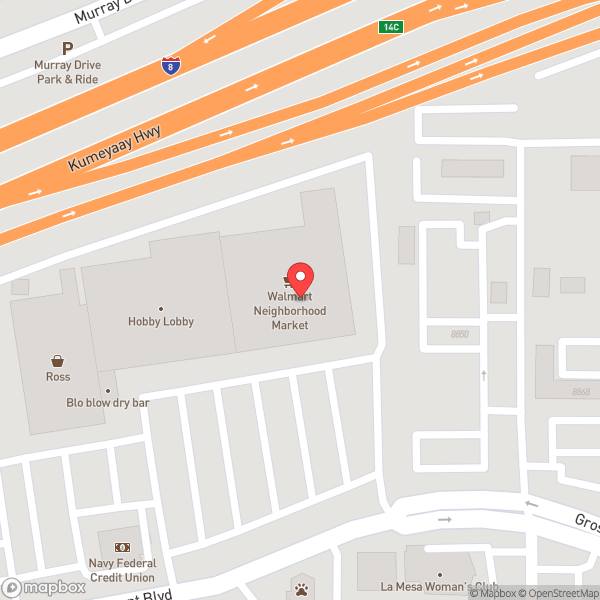 Map of Walmart Neighborhood Market
