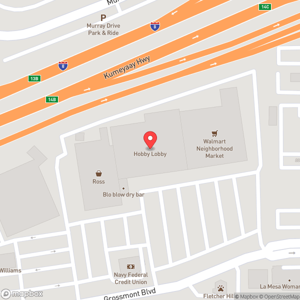 Map of Hobby Lobby