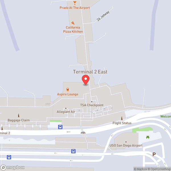Map of San Diego International Airport (SAN)