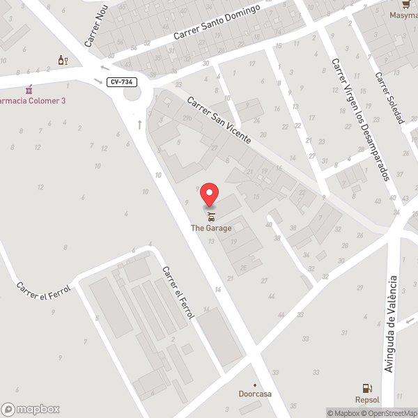 Map of The Garage