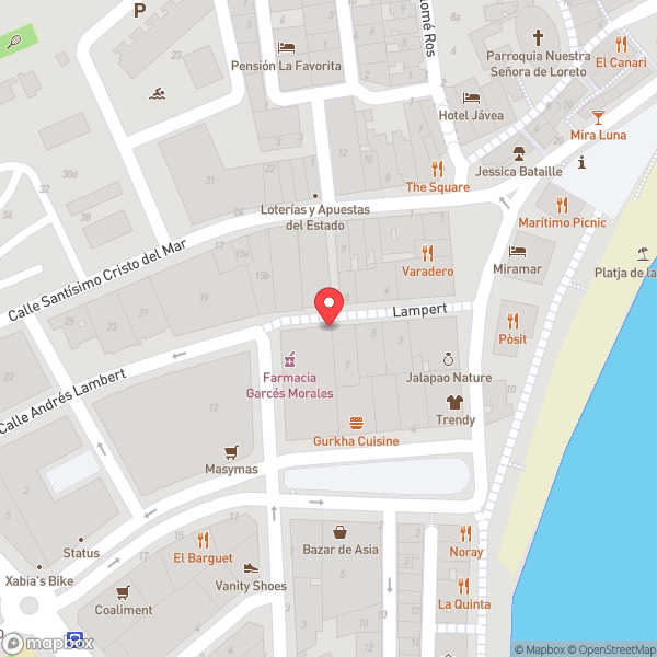 Map of Tal Cual bar