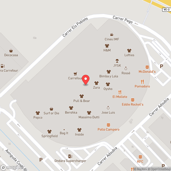 Map of C.C. Portal de La Marina