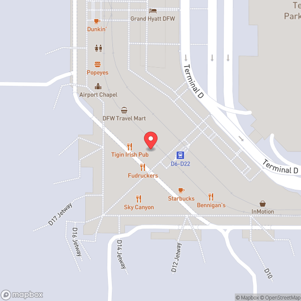 Map of DFW Travel Mart