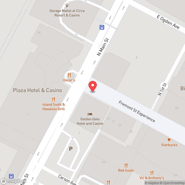 Map of Downtown Las Vegas