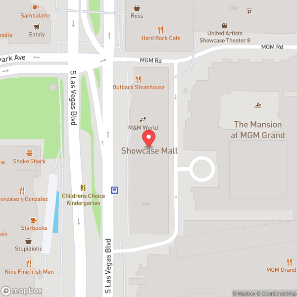 Map of Outback Steakhouse